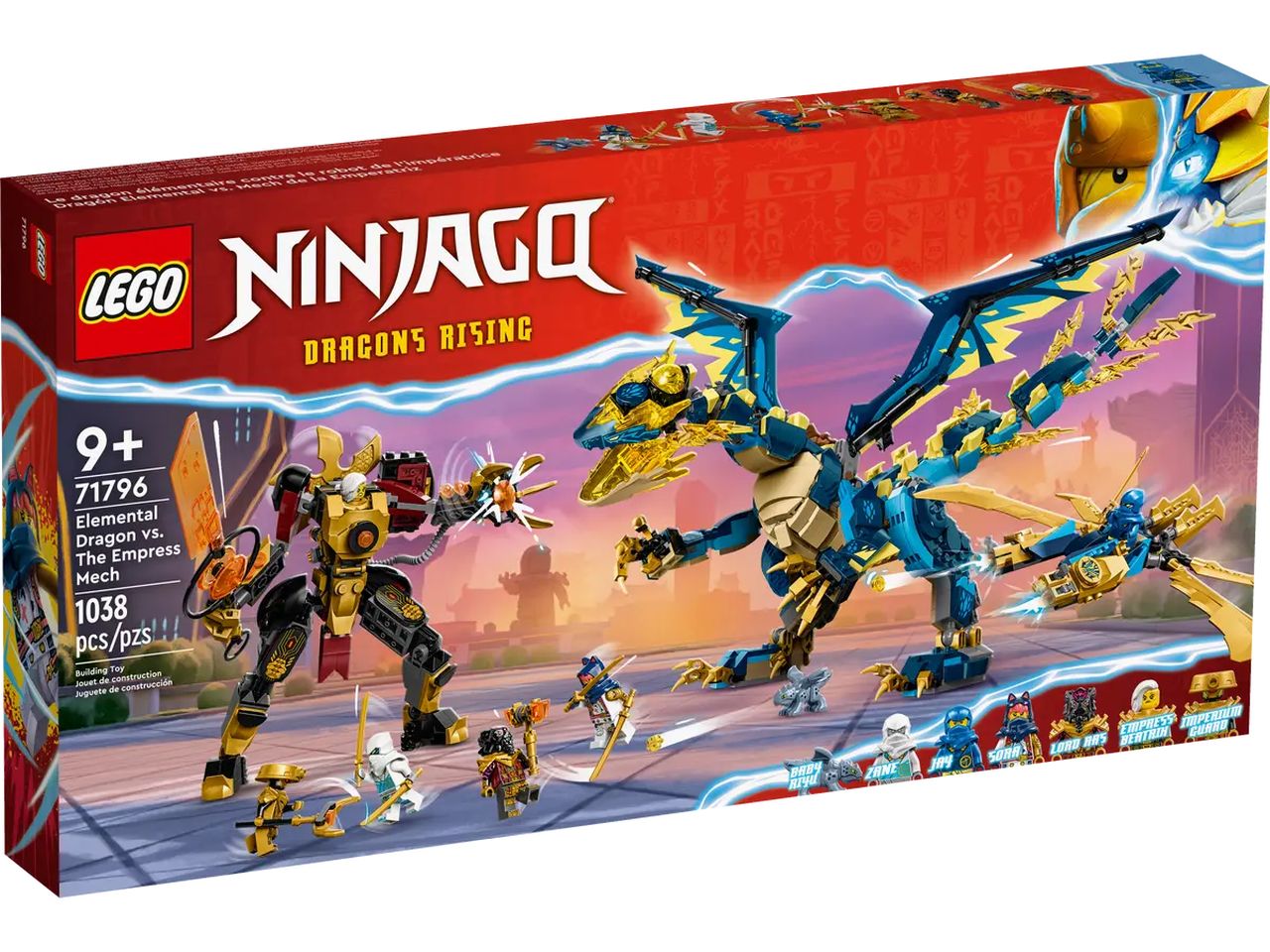 Lego Ninjago Dragone Elementare vs. Mech dellImperatrice 71796