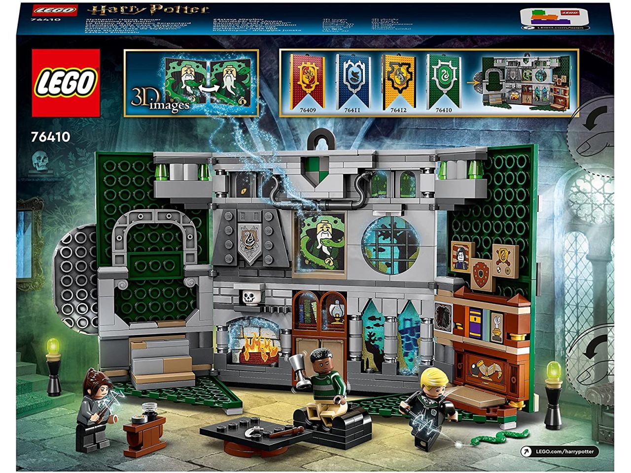 Lego harry potter tm stendardo della casa serpeverde