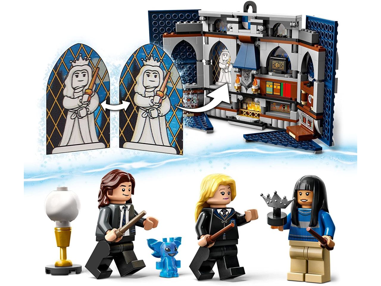 Lego harry potter tm stendardo della casa corvonero