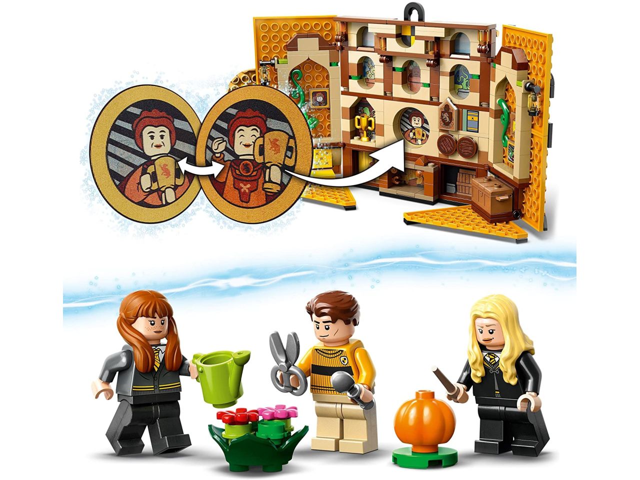 Lego harry potter tm stendardo della casa tassorosso