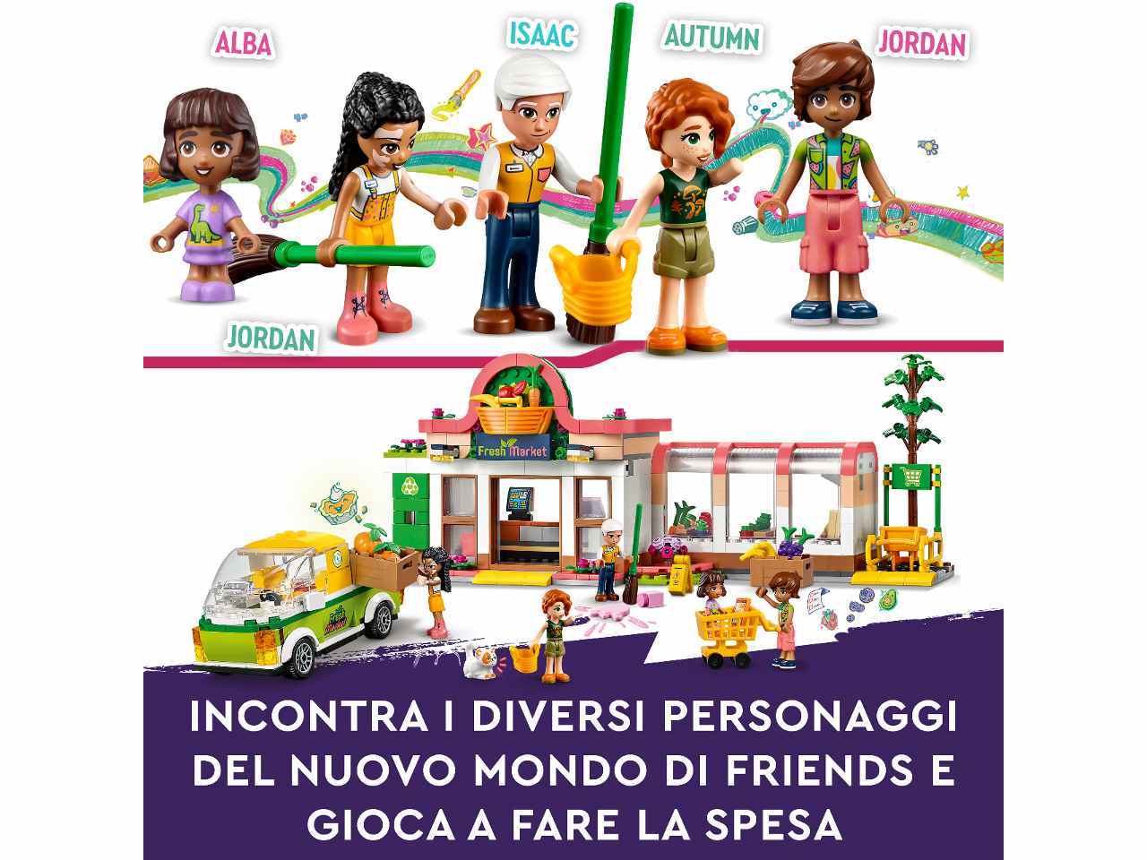 Lego friends negozio di alimentari biologici