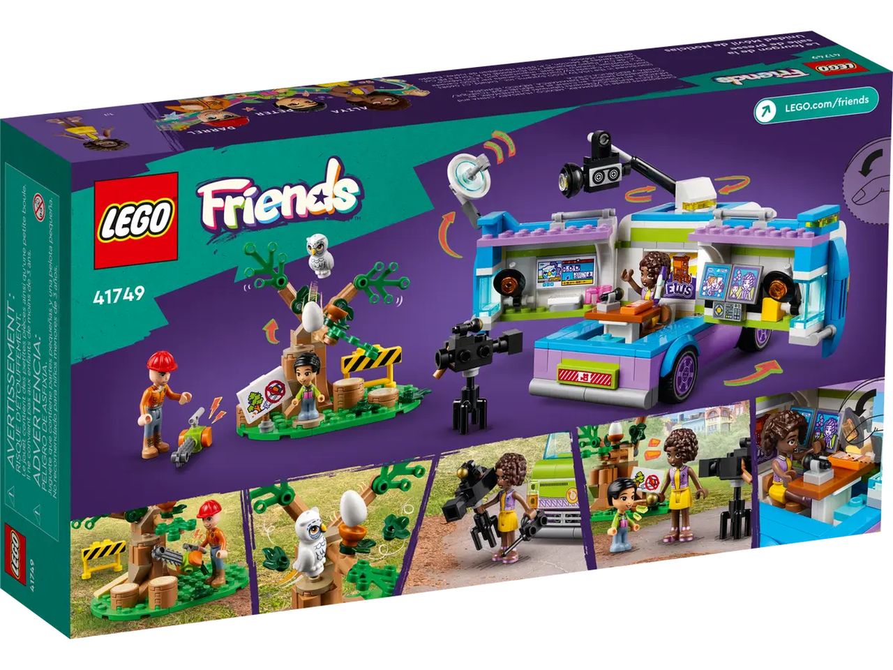 Lego Friends Furgone della Troupe Televisiva 41749