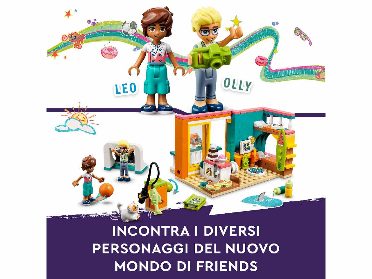 Lego friends la cameretta di leo