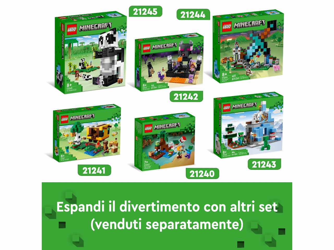 Lego Minecraft Il Rifugio del Panda 21245