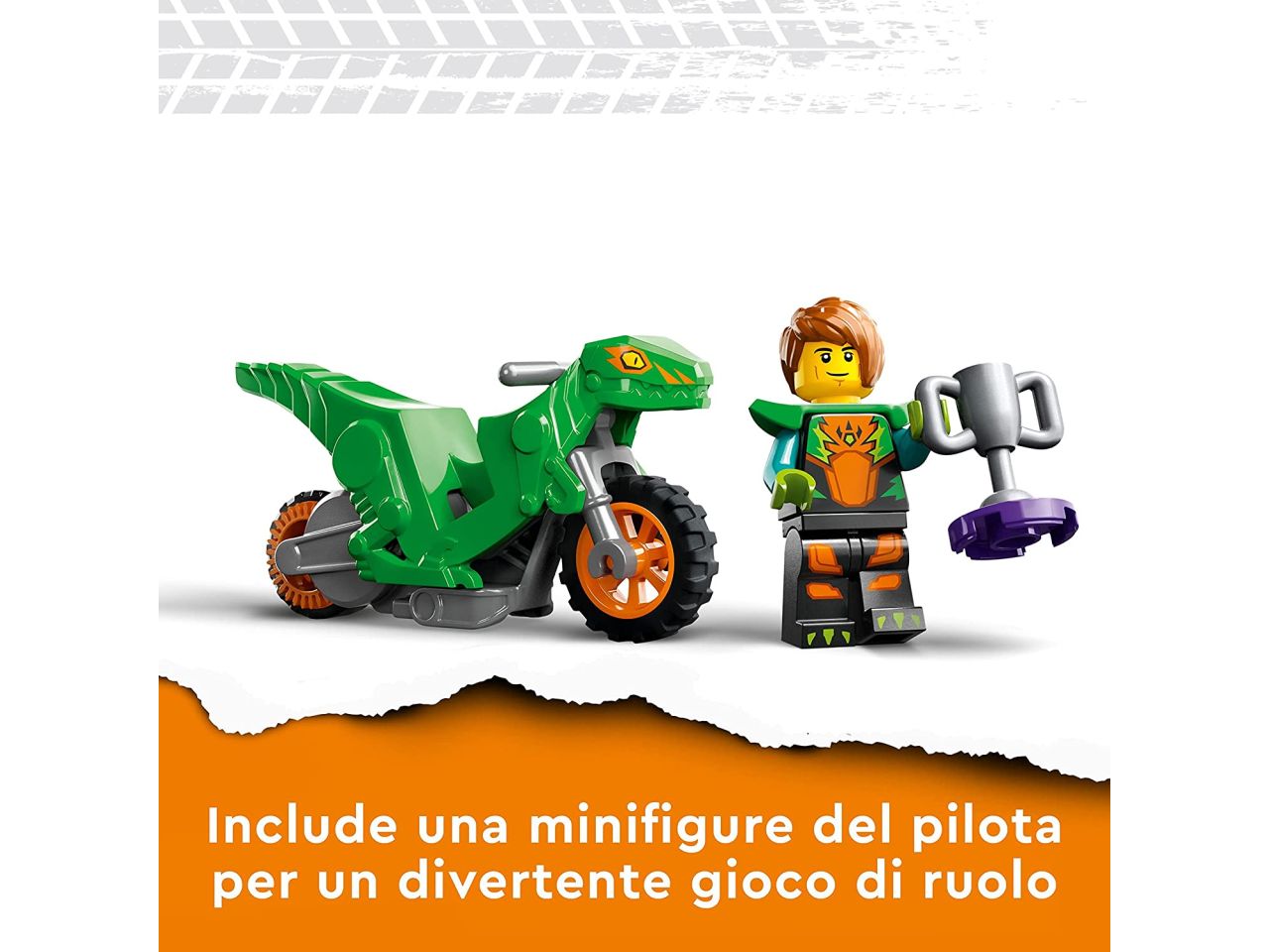 Lego city stuntz sfida acrobatica: schiacciata sulla rampa