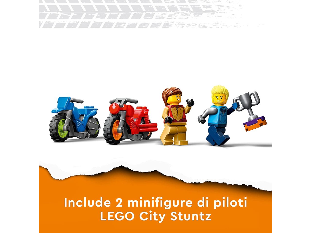 Lego city stuntz sfida acrobatica: anelli rotanti