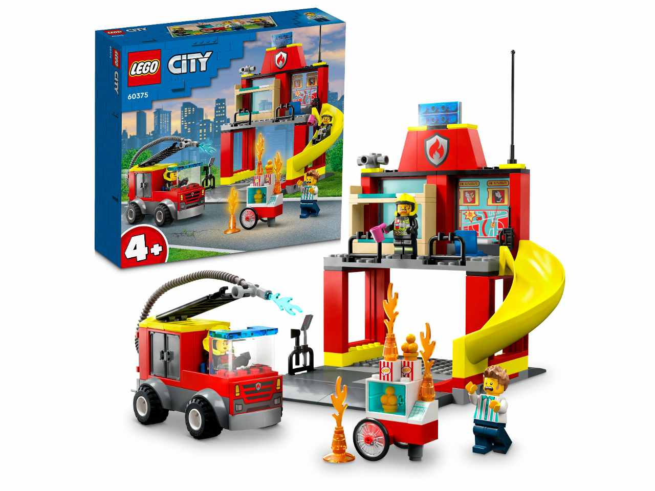 Lego City Caserma dei Pompieri e Autopompa 60375