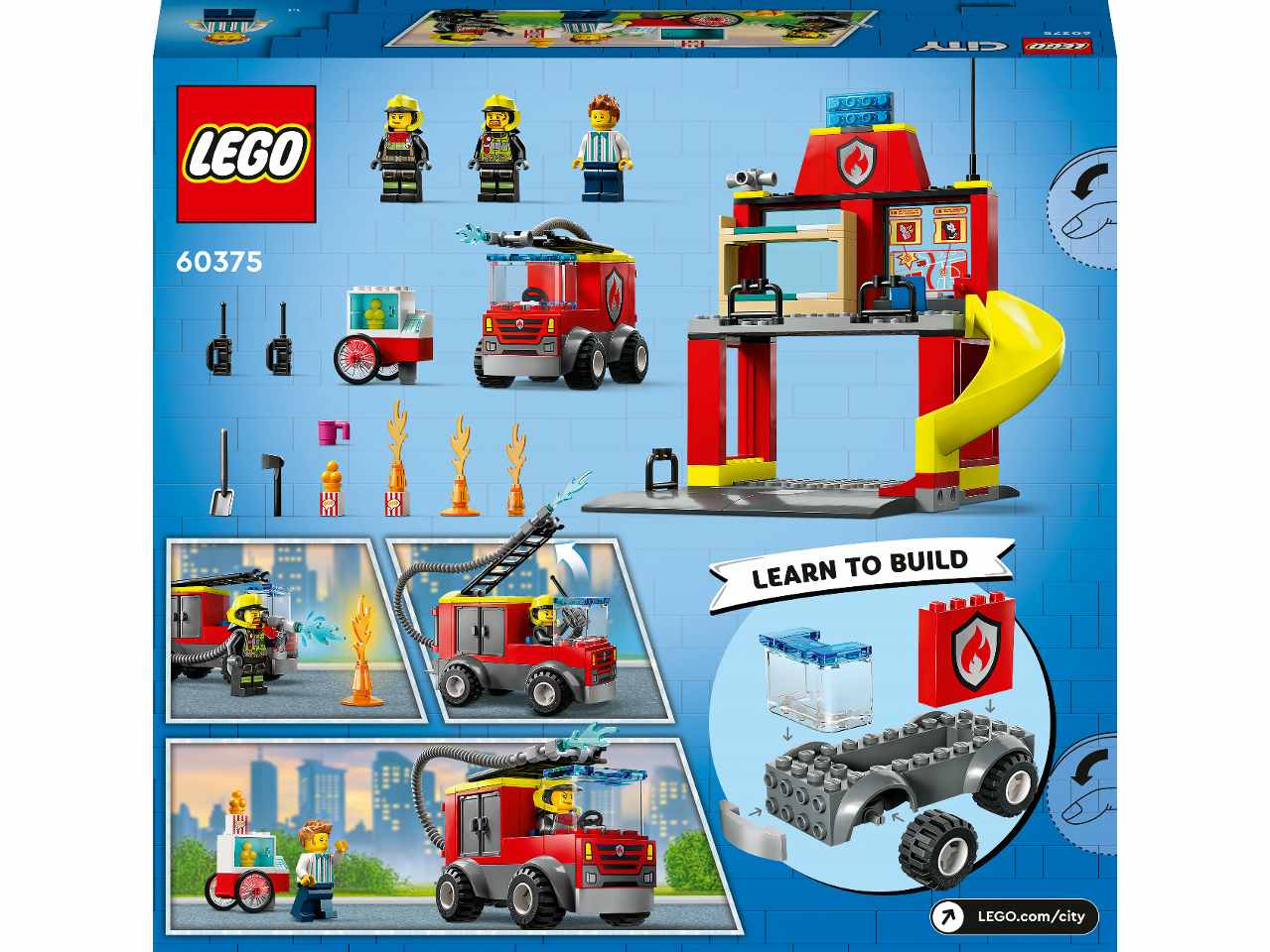 Lego City Caserma dei Pompieri e Autopompa 60375