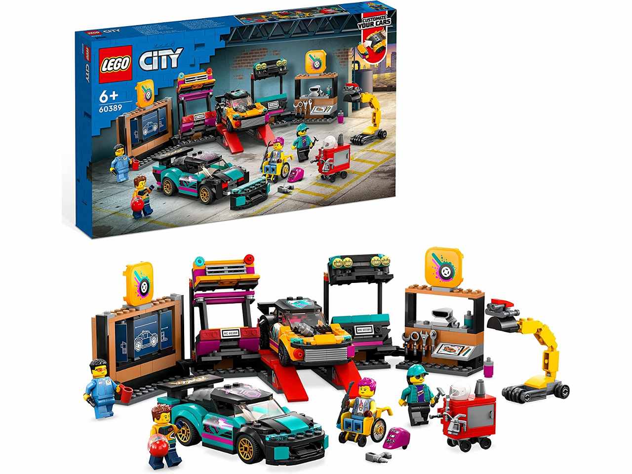 Lego City Garage Auto Personalizzato 60389