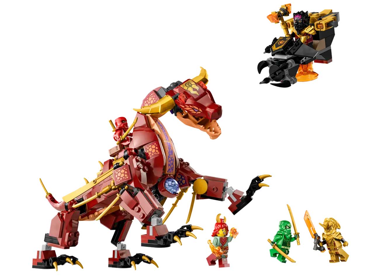 Lego Ninjago Dragone di Lava Transformer Heatwave 71793