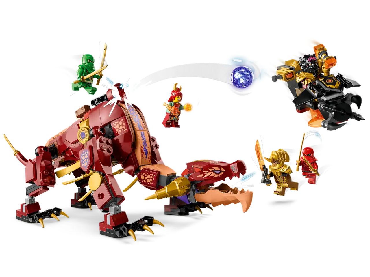 Lego Ninjago Dragone di Lava Transformer Heatwave 71793