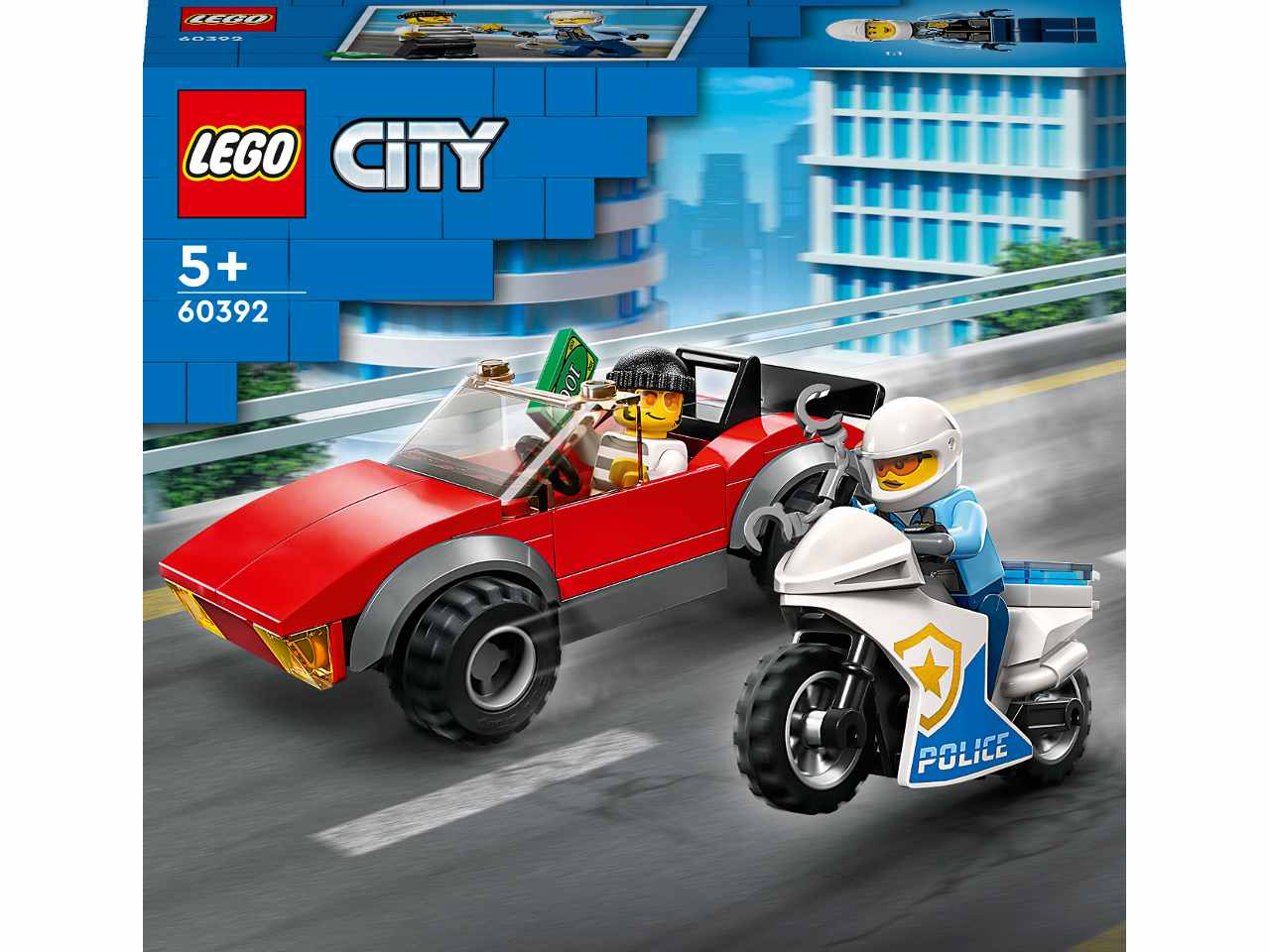 Lego City Inseguimento sulla Moto della Polizia 60392