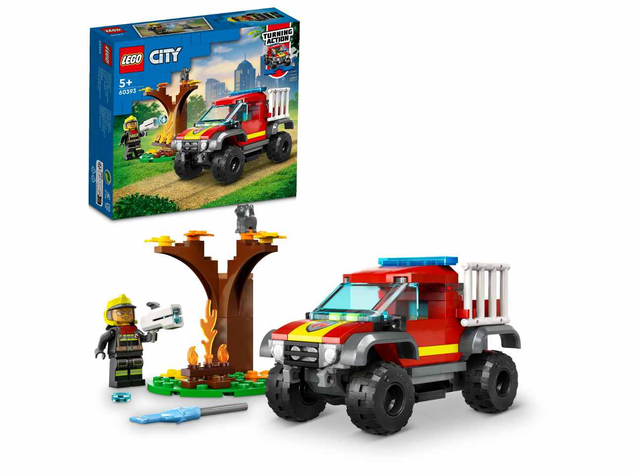 Lego city fire soccorso sul fuoristrada dei pompieri