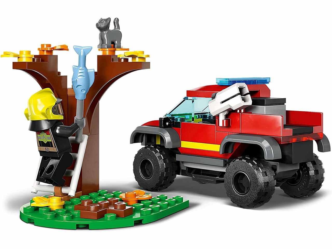 Lego city fire soccorso sul fuoristrada dei pompieri