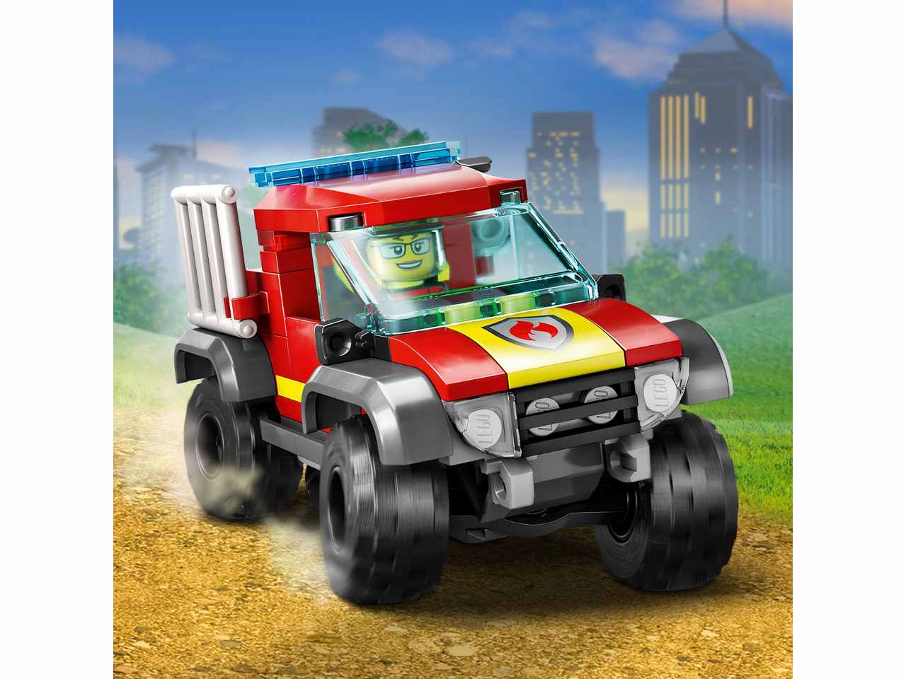 Lego city fire soccorso sul fuoristrada dei pompieri