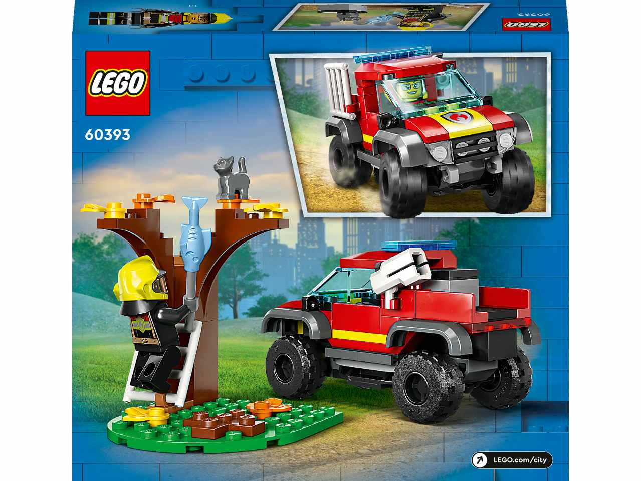 Lego city fire soccorso sul fuoristrada dei pompieri