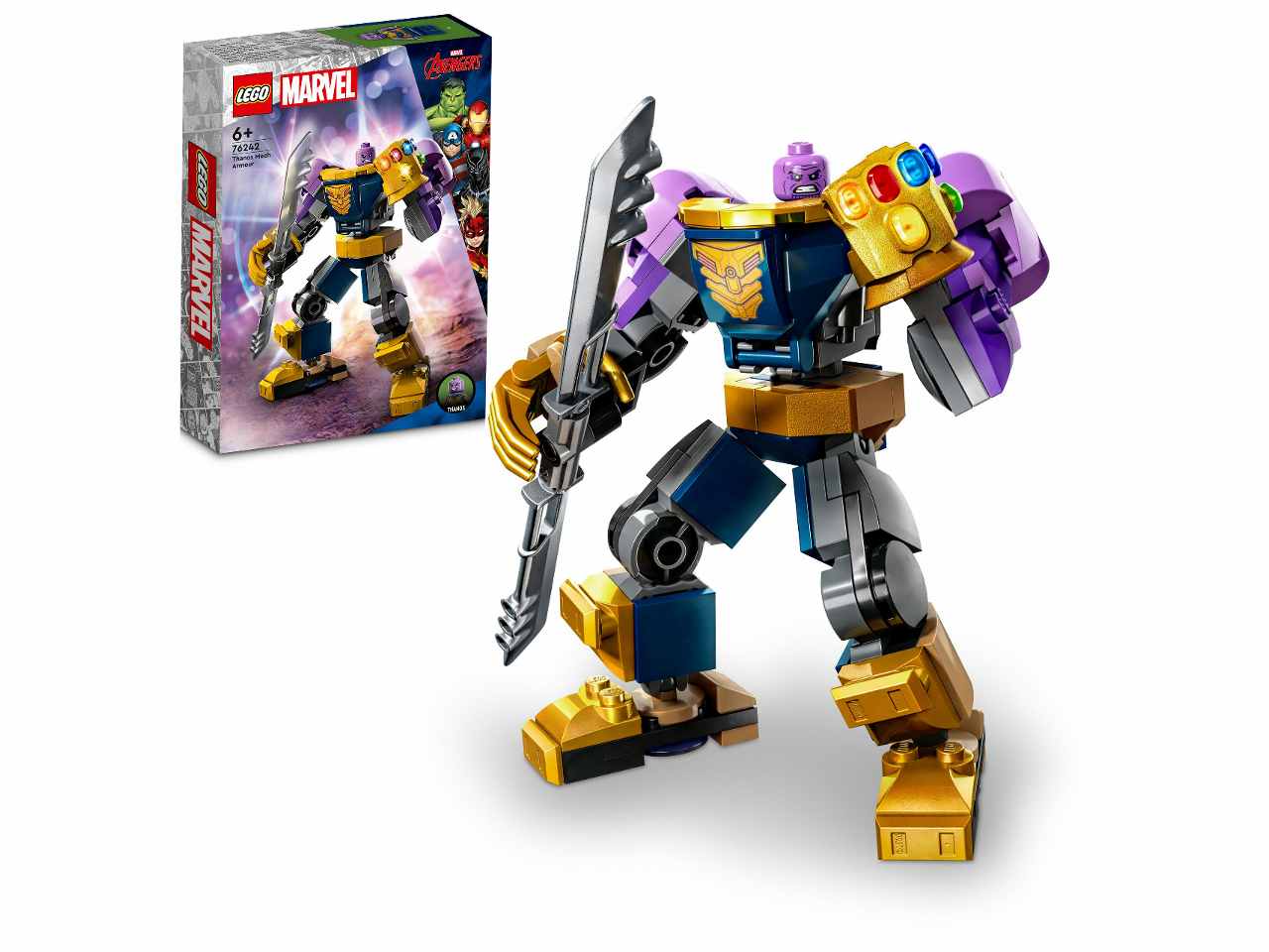 Lego super heroes armatura mech snodabile di thanos