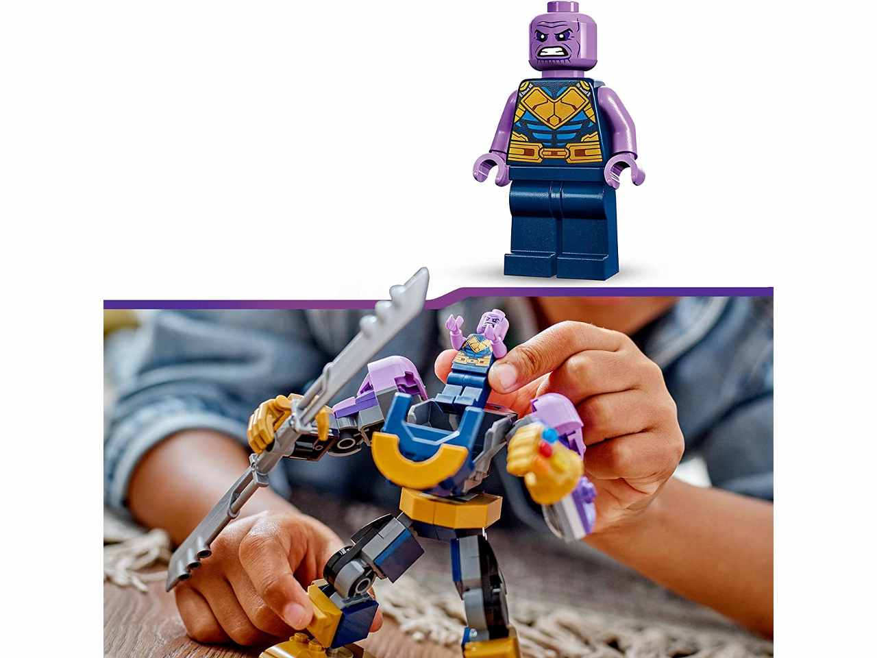 Lego super heroes armatura mech snodabile di thanos