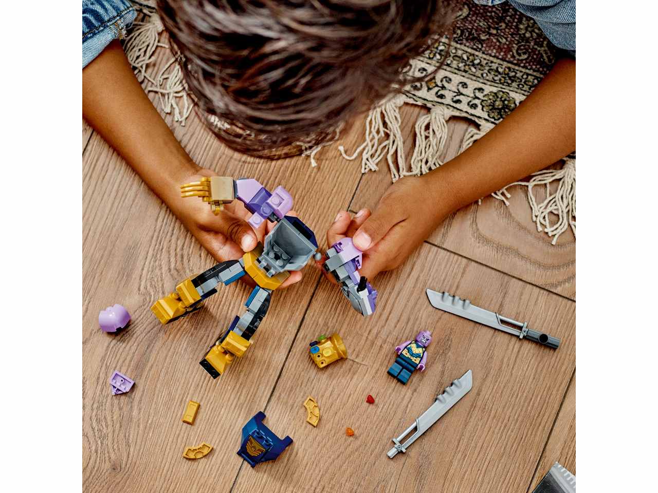 Lego super heroes armatura mech snodabile di thanos