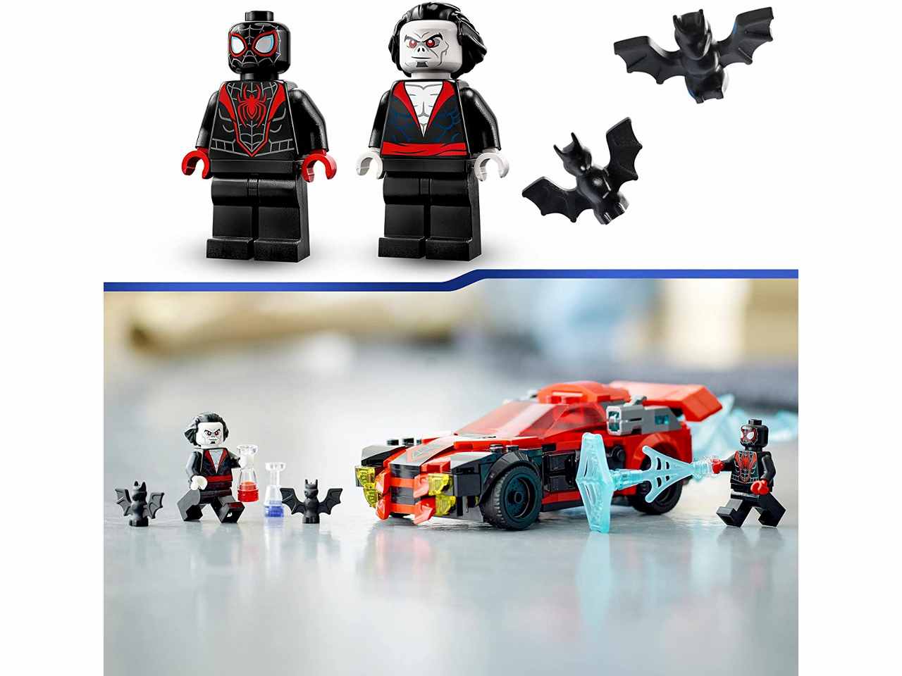 Lego Marvel Miles Morales vs. Morbius 76244