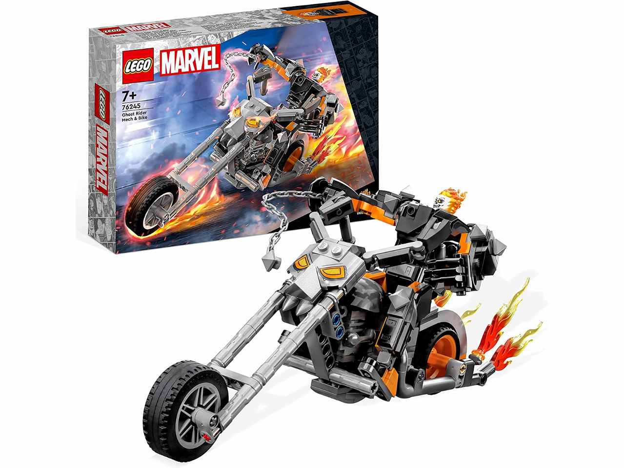 Lego Marvel Mech e Moto di Ghost Rider 76245