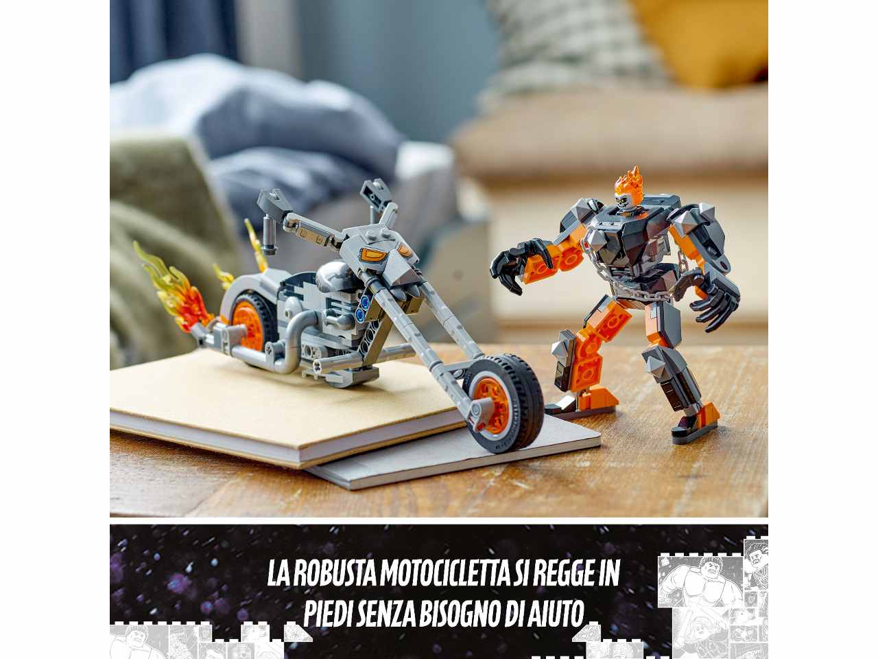 Lego Marvel Mech e Moto di Ghost Rider 76245