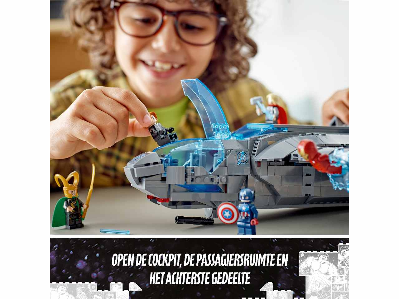 Lego Marvel Quinjet degli Avengers 76248