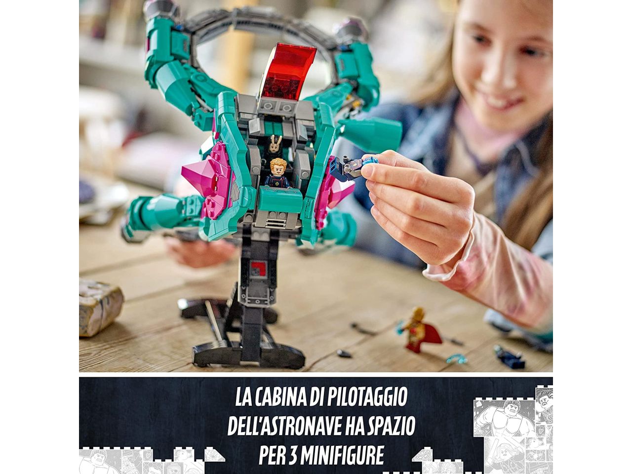 Lego marvel i guardiani della galassia lastronave dei nuovi guardiani