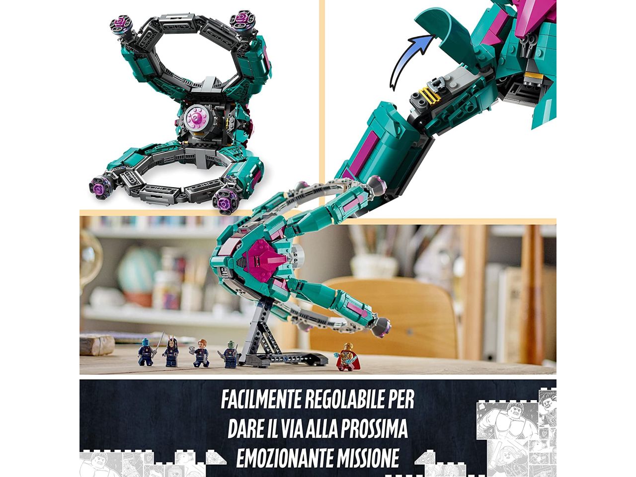 Lego marvel i guardiani della galassia lastronave dei nuovi guardiani