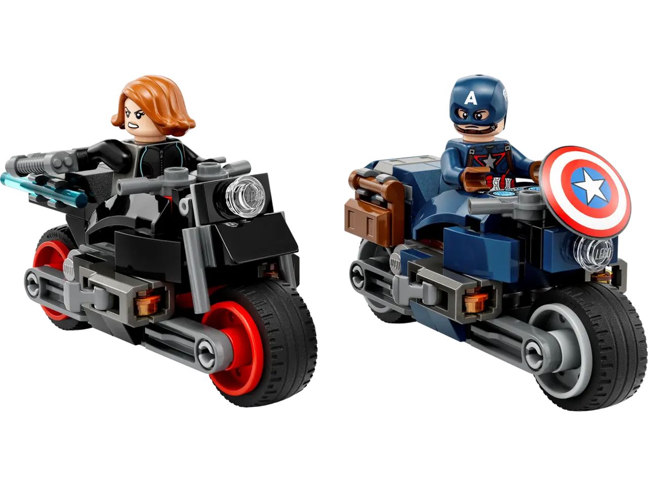 Lego Marvel Motociclette di Black Widow e Captain America 76260
