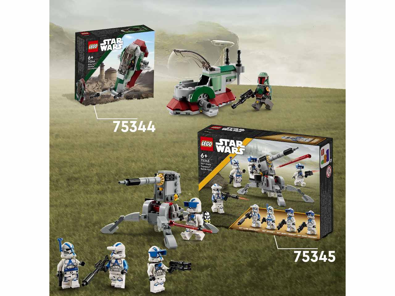 Lego star wars tm 4 clone troopers della 501esima legione