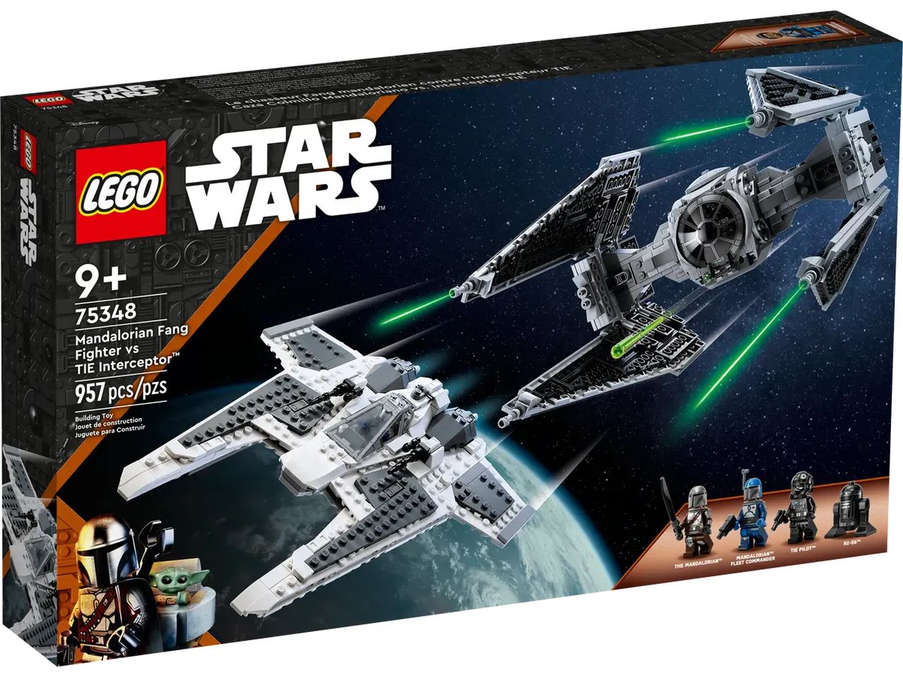 Lego Star Wars Fang Fighter Mandaloriano vs TIE Interceptor 75348