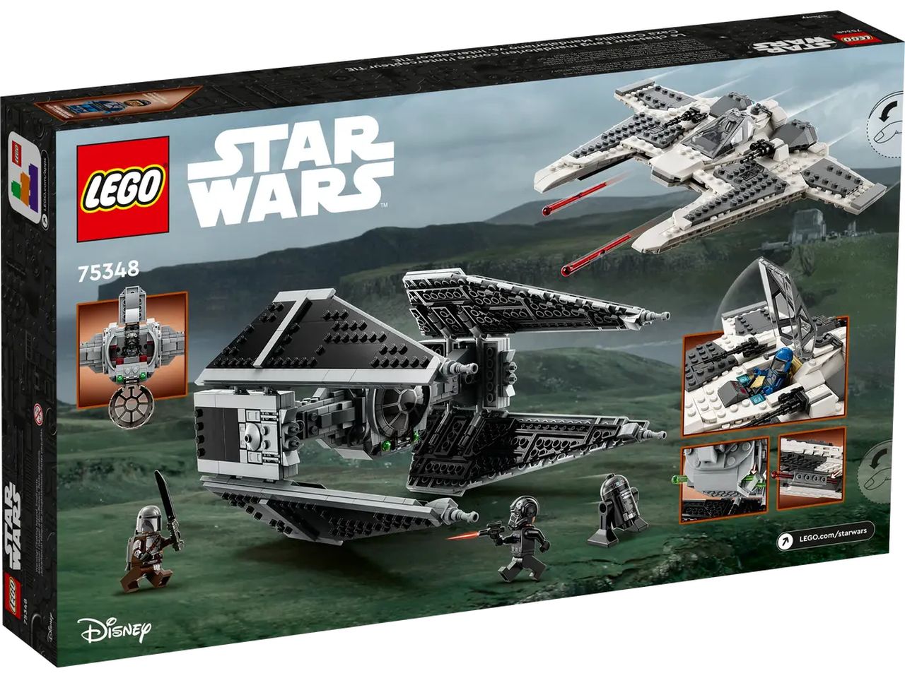 Lego Star Wars Fang Fighter Mandaloriano vs TIE Interceptor 75348