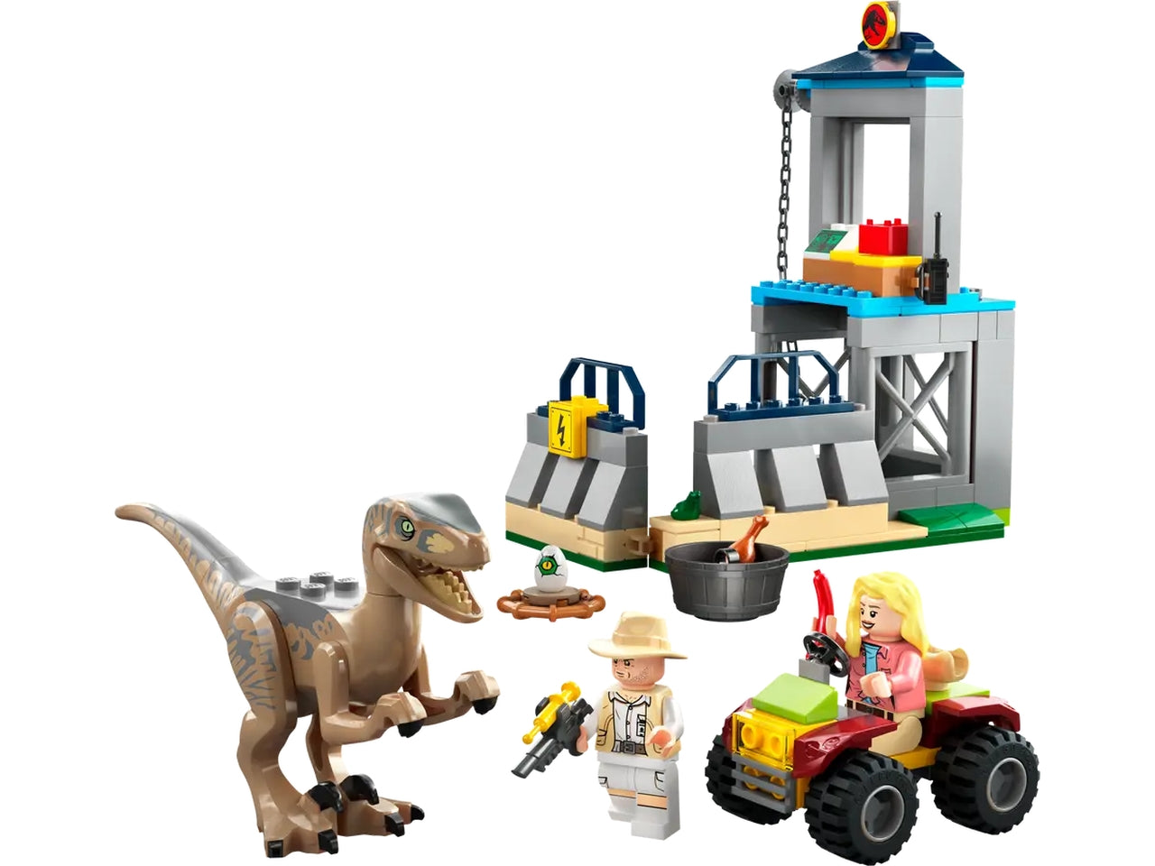 Lego Jurassic Park La Fuga del Velociraptor 76957