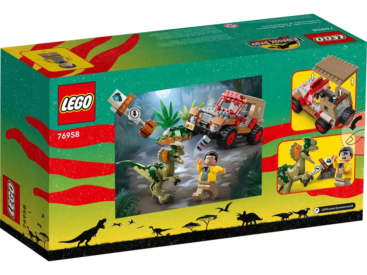 Lego Jurassic Park LAgguato del Dilofosauro 76958