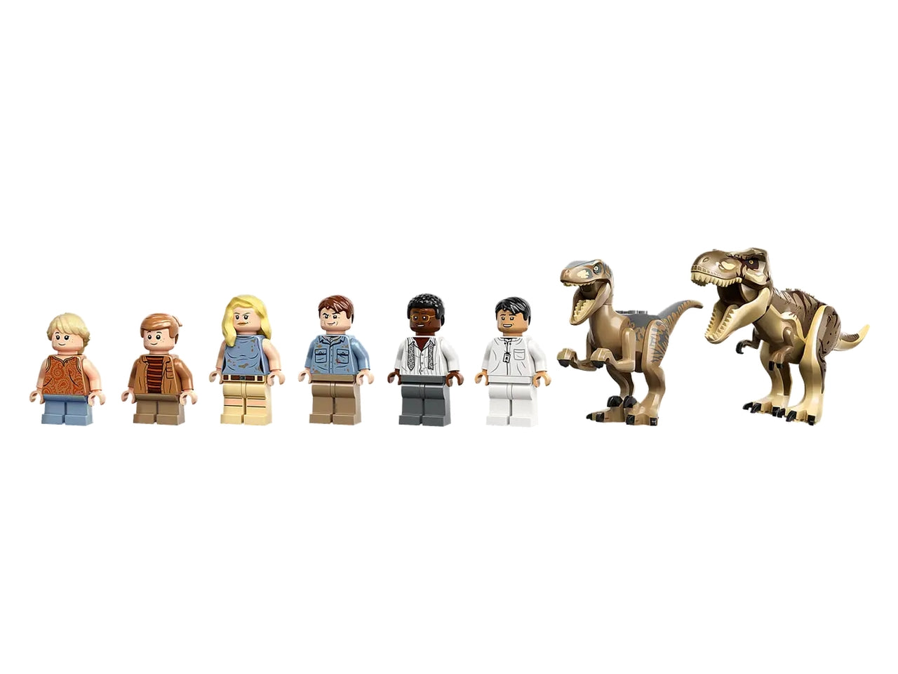 Lego jurassic world centro visitatori: lattacco del t. rex e del raptor