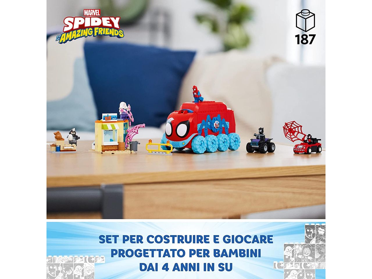 Lego Marvel Quartier Generale Mobile del Team Spidey 10791