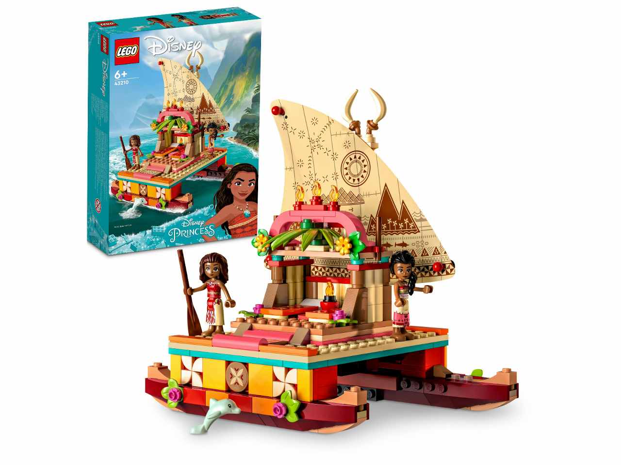 Lego disney princess la barca a vela di vaiana
