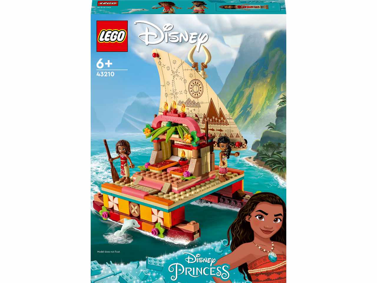Lego disney princess la barca a vela di vaiana