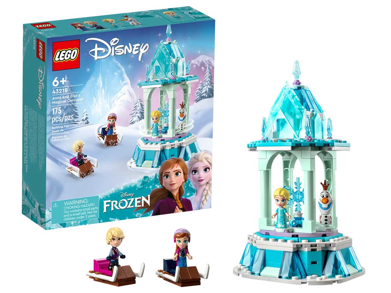 Lego Disney Frozen La Giostra Magica di Anna ed Elsa 43218