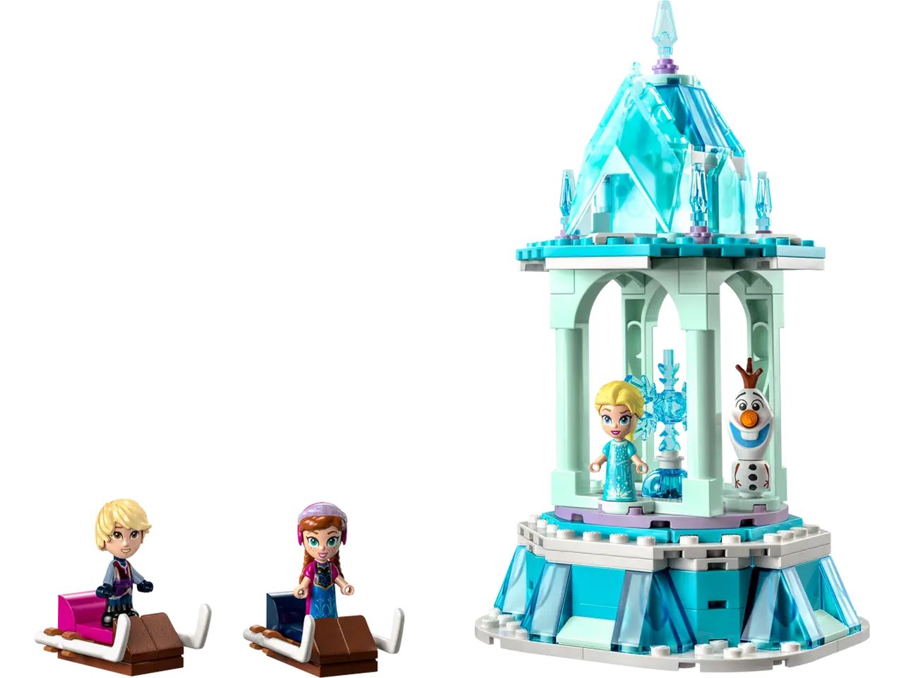 Lego Disney Frozen La Giostra Magica di Anna ed Elsa 43218