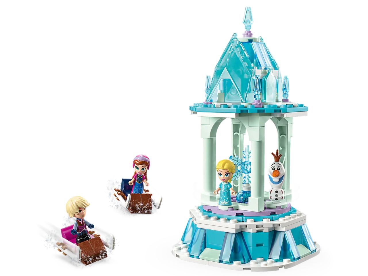Lego Disney Frozen La Giostra Magica di Anna ed Elsa 43218