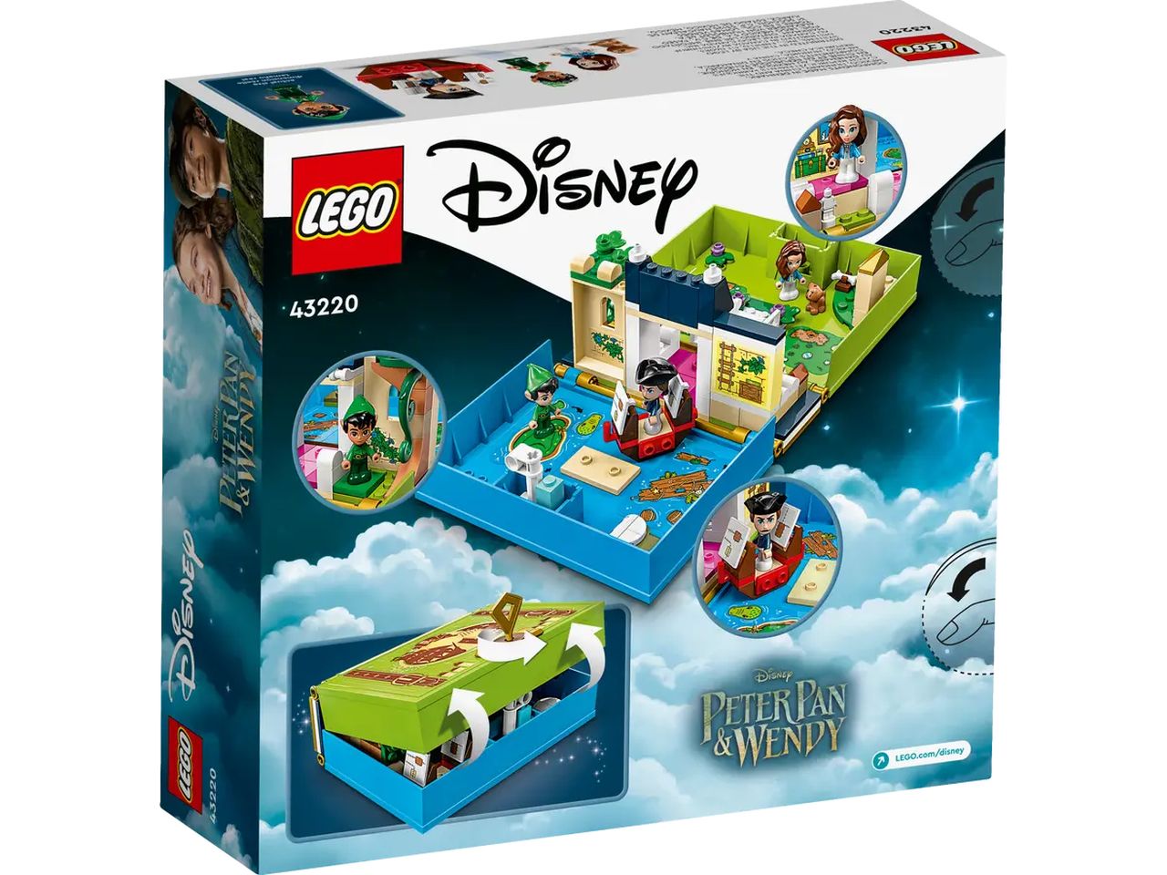 Lego Disney L'Avventura nel Libro delle Fiabe di Peter Pan e Wendy 43220