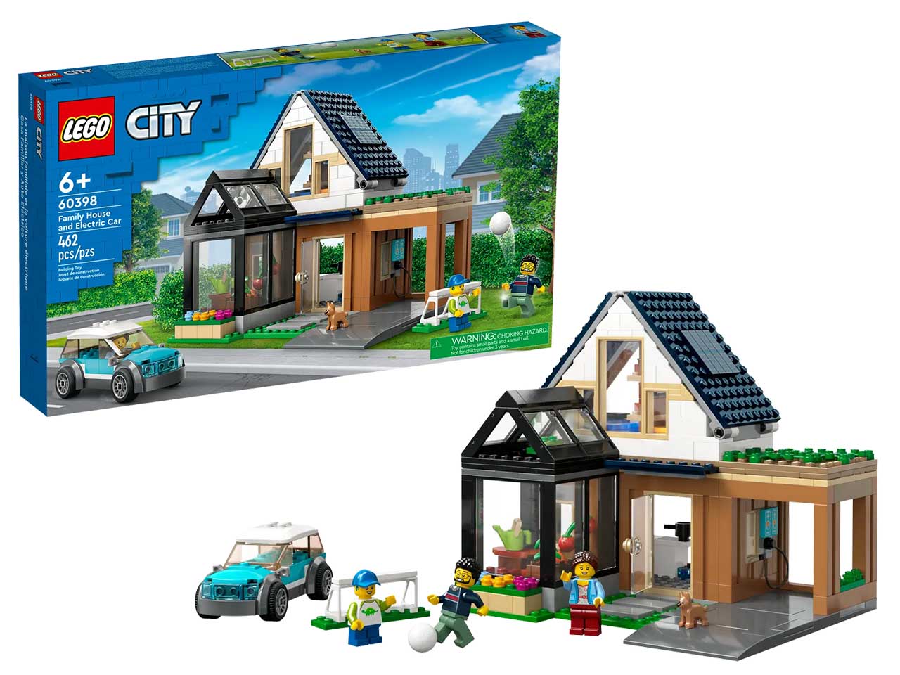 Lego my city villetta familiare e auto elettrica