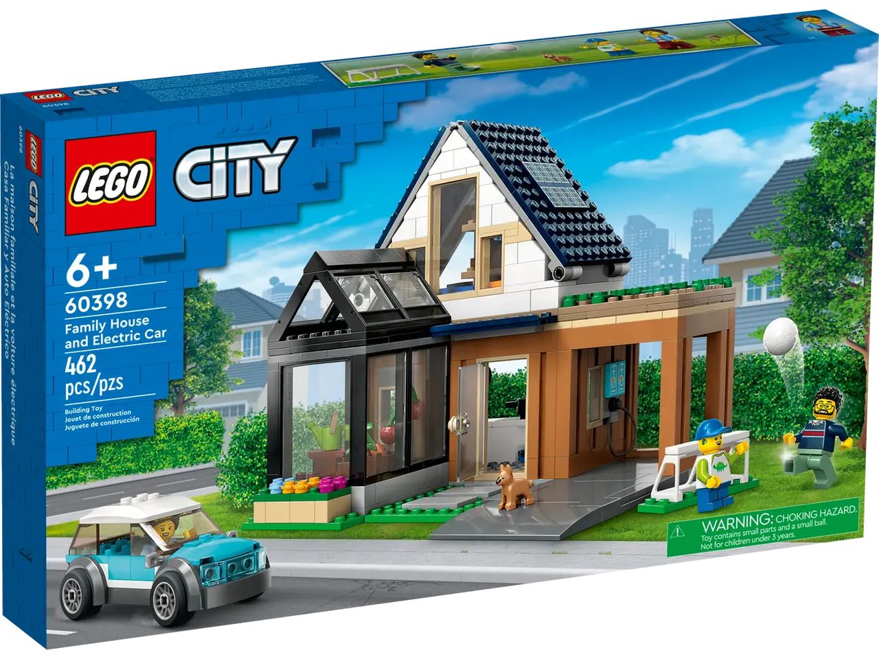 Lego my city villetta familiare e auto elettrica