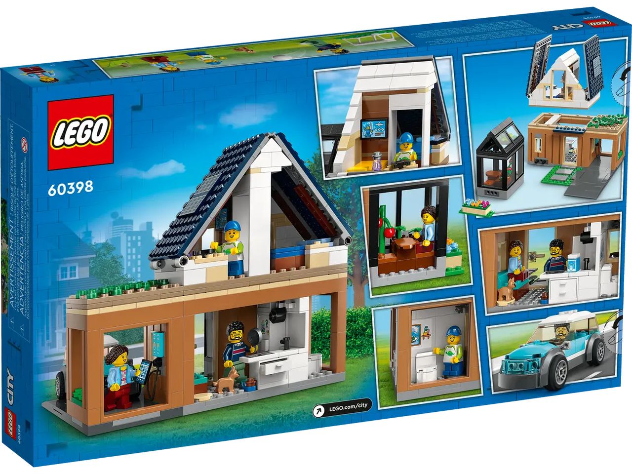 Lego my city villetta familiare e auto elettrica