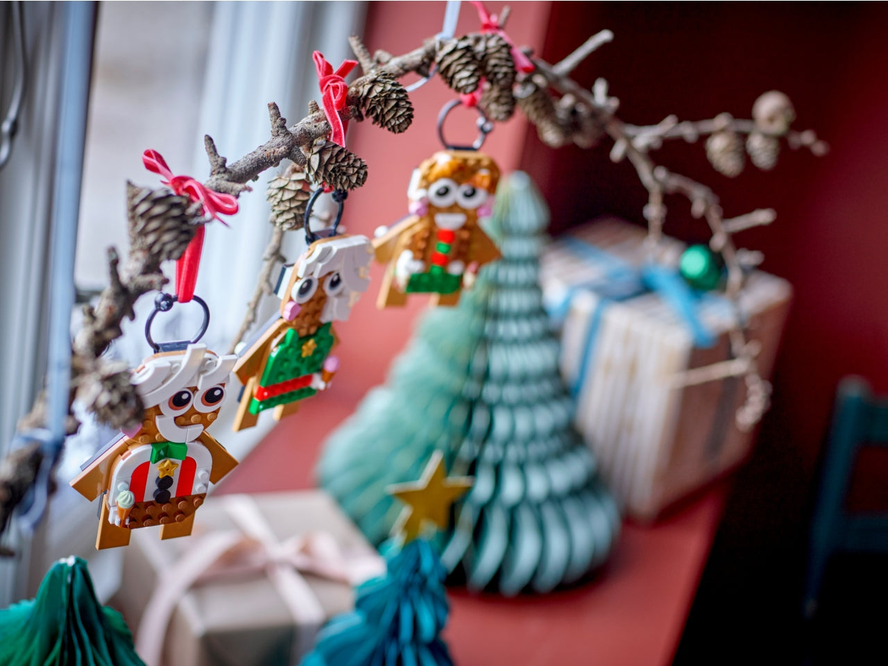 LEGO Creator Ornamenti di Pan di Zenzero, Set Giochi da Costruire per Bambine e Bambini da 6 Anni in su, Regalo di Pasqua, Decorazioni per la Casa da Appendere, Accessorio per la Camera da Letto 40642
