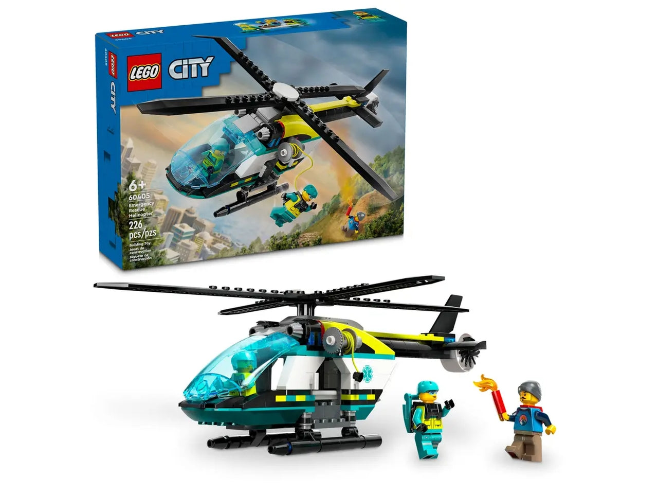 Lego city great vehicles elicottero di soccorso di emergenza