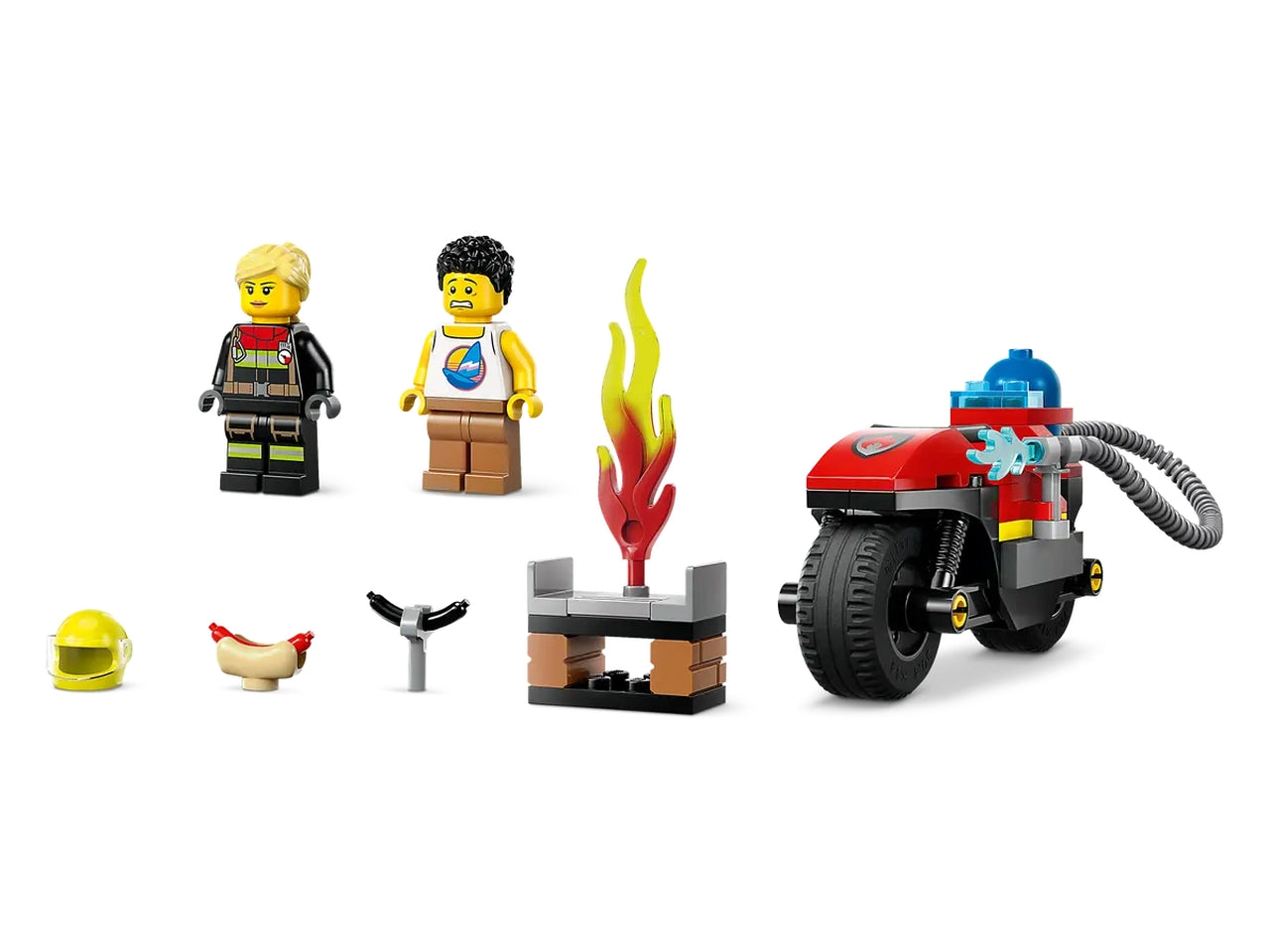 Lego city fire motocicletta dei pompieri