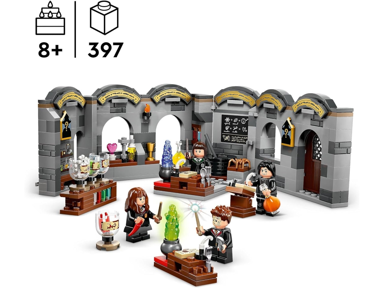 Lego Harry Potter Castello di Hogwarts lezione di pozioni, set di costruzioni in scatola da 397 pezzi, per bambini 8+ anni 76431